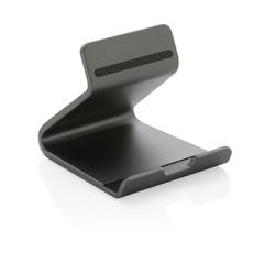 Vue Support pour tablette et téléphone en aluminium recyclé RCS de couleur gris| Krokrodeal