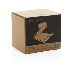 Vue Support pour tablette et téléphone en aluminium recyclé RCS de couleur gris| Krokrodeal