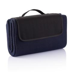 Vue Couverture pique-nique de couleur bleu| Krokrodeal