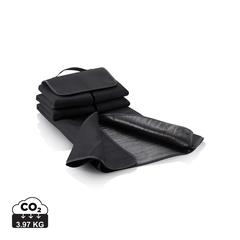 Vue Couverture pique-nique de couleur noir| Krokrodeal