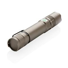 Vue Lampe torche 3W rechargeable de couleur gris| Krokrodeal