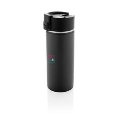 Vue Mug avec finition céramique Bogota de couleur noir| Krokrodeal