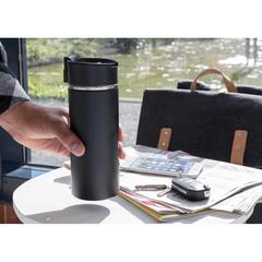 Vue Mug avec finition céramique Bogota de couleur noir| Krokrodeal