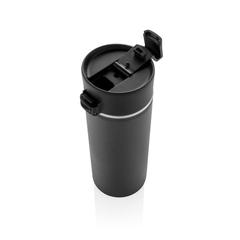 Vue Mug avec finition céramique Bogota de couleur noir| Krokrodeal