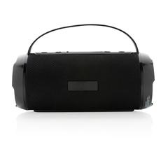 Vue Enceinte étanche 6W Soundboom en plastique recyclé RCS de couleur noir| Krokrodeal