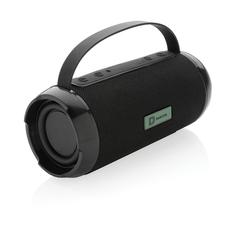 Vue Enceinte étanche 6W Soundboom en plastique recyclé RCS de couleur noir| Krokrodeal