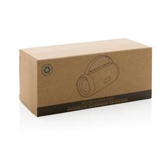 Vue Enceinte étanche 6W Soundboom en plastique recyclé RCS de couleur noir| Krokrodeal