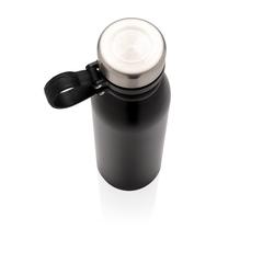 Vue Bouteille en cuivre avec dragonne de couleur noir| Krokrodeal