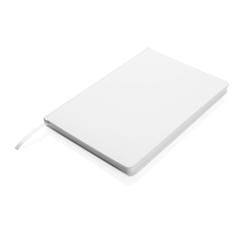 Vue Carnet A5 à couverture rigide en papier de pierre IMPACT de couleur blanc| Krokrodeal