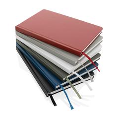Vue Carnet A5 à couverture rigide en papier de pierre IMPACT de couleur blanc| Krokrodeal