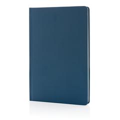 Vue Carnet A5 à couverture rigide en papier de pierre IMPACT de couleur bleu| Krokrodeal