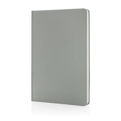 Vue Carnet A5 à couverture rigide en papier de pierre IMPACT de couleur gris| Krokrodeal