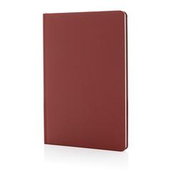 Vue Carnet A5 à couverture rigide en papier de pierre IMPACT de couleur rouge| Krokrodeal