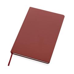 Vue Carnet A5 à couverture rigide en papier de pierre IMPACT de couleur rouge| Krokrodeal