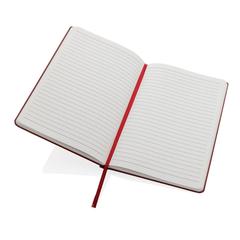 Vue Carnet A5 à couverture rigide en papier de pierre IMPACT de couleur rouge| Krokrodeal