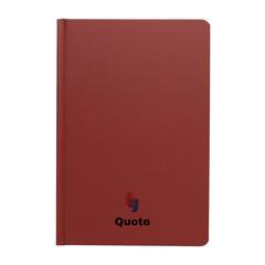 Vue Carnet A5 à couverture rigide en papier de pierre IMPACT de couleur rouge| Krokrodeal