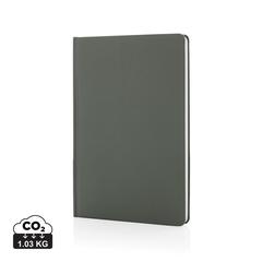 Vue Carnet A5 à couverture rigide en papier de pierre IMPACT de couleur vert| Krokrodeal