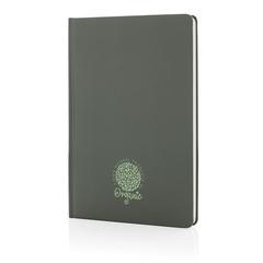 Vue Carnet A5 à couverture rigide en papier de pierre IMPACT de couleur vert| Krokrodeal