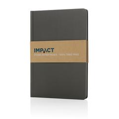 Vue Carnet A5 à couverture rigide en papier de pierre IMPACT de couleur vert| Krokrodeal