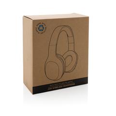Vue Casque sans fil JAM en plastique recyclé RCS de couleur noir| Krokrodeal