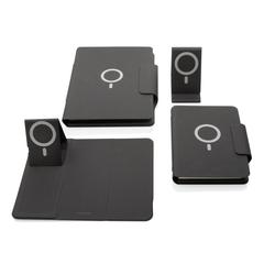 Vue Support téléphone avec chargeur induction 10W Artic de couleur noir| Krokrodeal