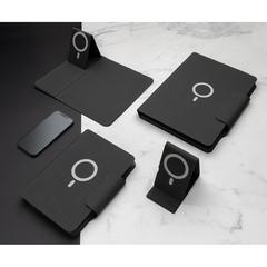 Vue Support téléphone avec chargeur induction 10W Artic de couleur noir| Krokrodeal