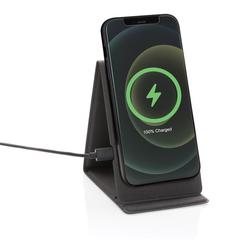 Vue Support téléphone avec chargeur induction 10W Artic de couleur noir| Krokrodeal