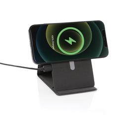 Vue Support téléphone avec chargeur induction 10W Artic de couleur noir| Krokrodeal