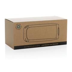 Vue Enceinte Lightboom 10W en plastique recyclé RCS de couleur noir| Krokrodeal