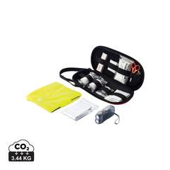 Vue Set de premiers secours automobile de couleur noir| Krokrodeal