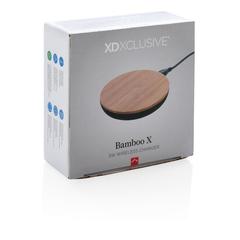 Vue Chargeur à induction 5W Bamboo X de couleur marron| Krokrodeal