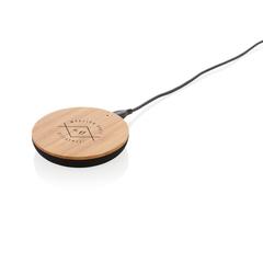 Vue Chargeur à induction 5W Bamboo X de couleur marron| Krokrodeal