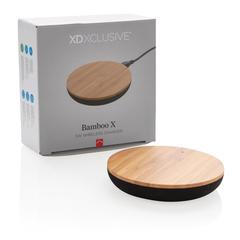 Vue Chargeur à induction 5W Bamboo X de couleur marron| Krokrodeal