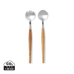 Vue VINGA Couverts de service Retro de couleur marron| Krokrodeal