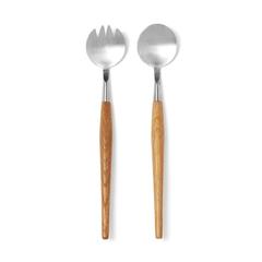 Vue VINGA Couverts de service Retro de couleur marron| Krokrodeal