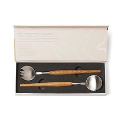 Vue VINGA Couverts de service Retro de couleur marron| Krokrodeal