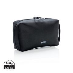 Vue Pochette technique Swiss Peak AWARE™ sans PVC de couleur noir| Krokrodeal