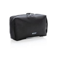 Vue Pochette technique Swiss Peak AWARE™ sans PVC de couleur noir| Krokrodeal