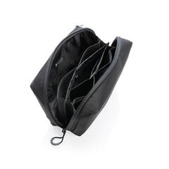 Vue Pochette technique Swiss Peak AWARE™ sans PVC de couleur noir| Krokrodeal