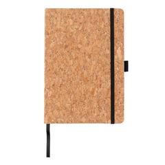 Vue Carnet A5 à couverture rigide en liège de couleur marron| Krokrodeal