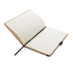 Vue Carnet A5 à couverture rigide en liège de couleur marron| Krokrodeal