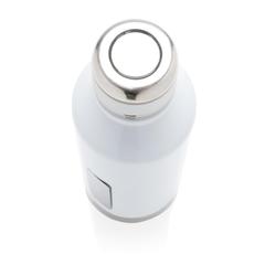 Vue Bouteille étanche avec plaque de couleur blanc| Krokrodeal