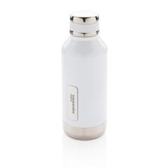 Vue Bouteille étanche avec plaque de couleur blanc| Krokrodeal