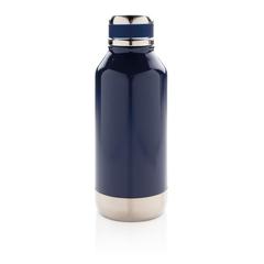 Vue Bouteille étanche avec plaque de couleur bleu| Krokrodeal