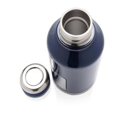 Vue Bouteille étanche avec plaque de couleur bleu| Krokrodeal