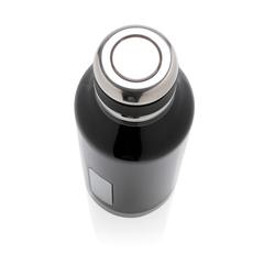 Vue Bouteille étanche avec plaque de couleur noir| Krokrodeal