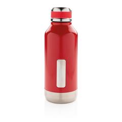 Vue Bouteille étanche avec plaque de couleur rouge| Krokrodeal