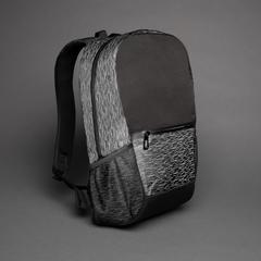 Vue Sac à dos réfléchissant pour ordinateur portable en RPET de couleur noir| Krokrodeal
