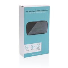 Vue Pochette de stérilisation UV-C portable de couleur gris| Krokrodeal