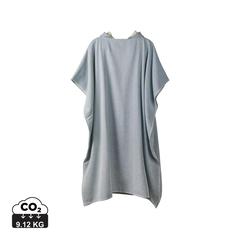 Vue VINGA Poncho de plage ou hammam en éponge Tolo de couleur bleu| Krokrodeal